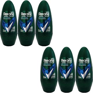 まとめ買い６個セット Rexona 男性用デオドラント ロールオン アップグレードエディション 45ml Ice Cool ［海外直送品］ [並行輸入品]