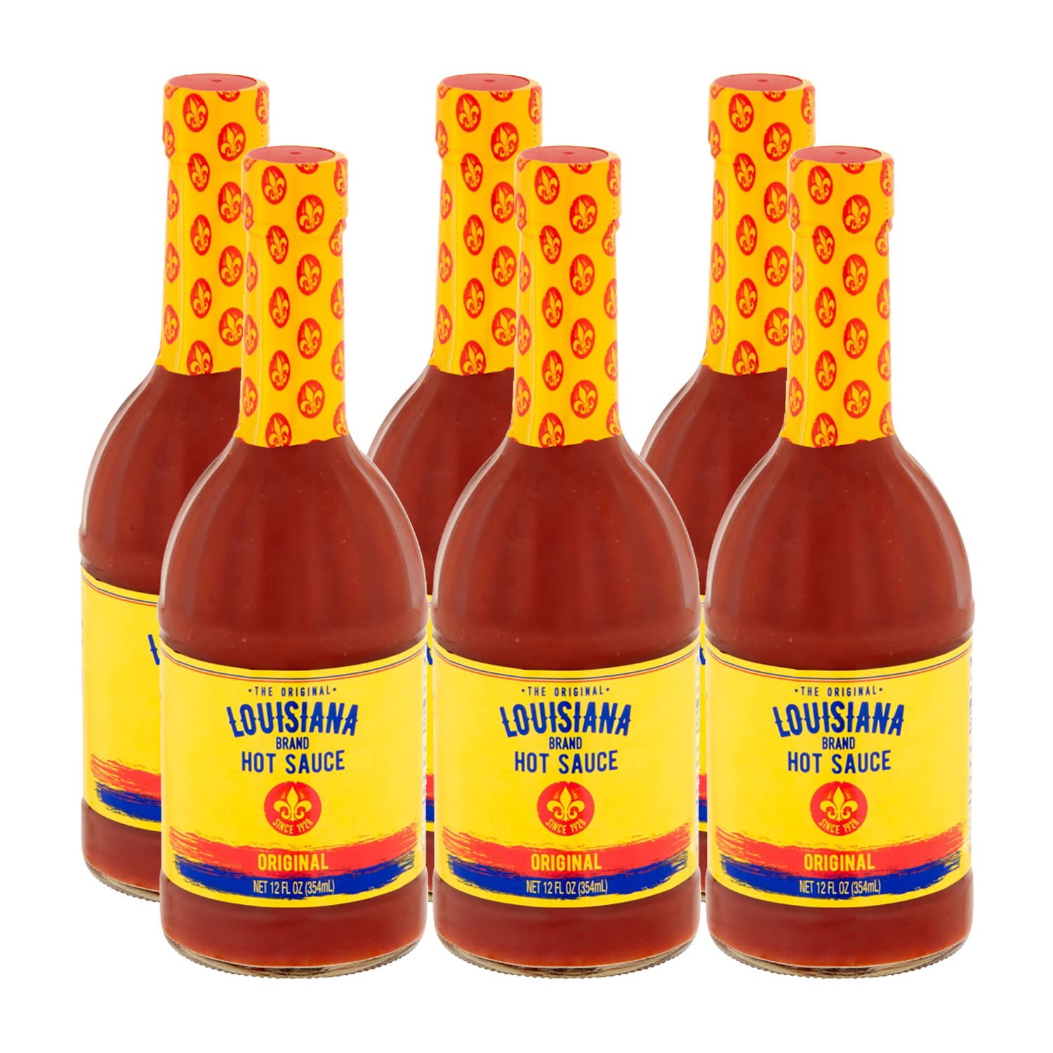 Louisiana Brand Hot Sauce, Original Hot Sauce 12 Ounce (Pack of 6)
