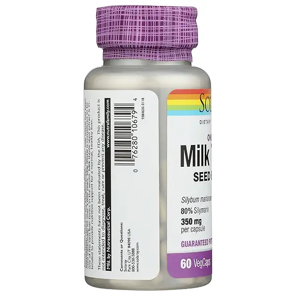 SOLARAY Milk Thistle, 60 CT 6