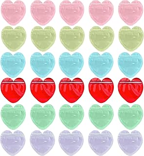 Felimoa チャック付きポリ袋 ハート型 小分け 包装袋 6色 合計120枚セット