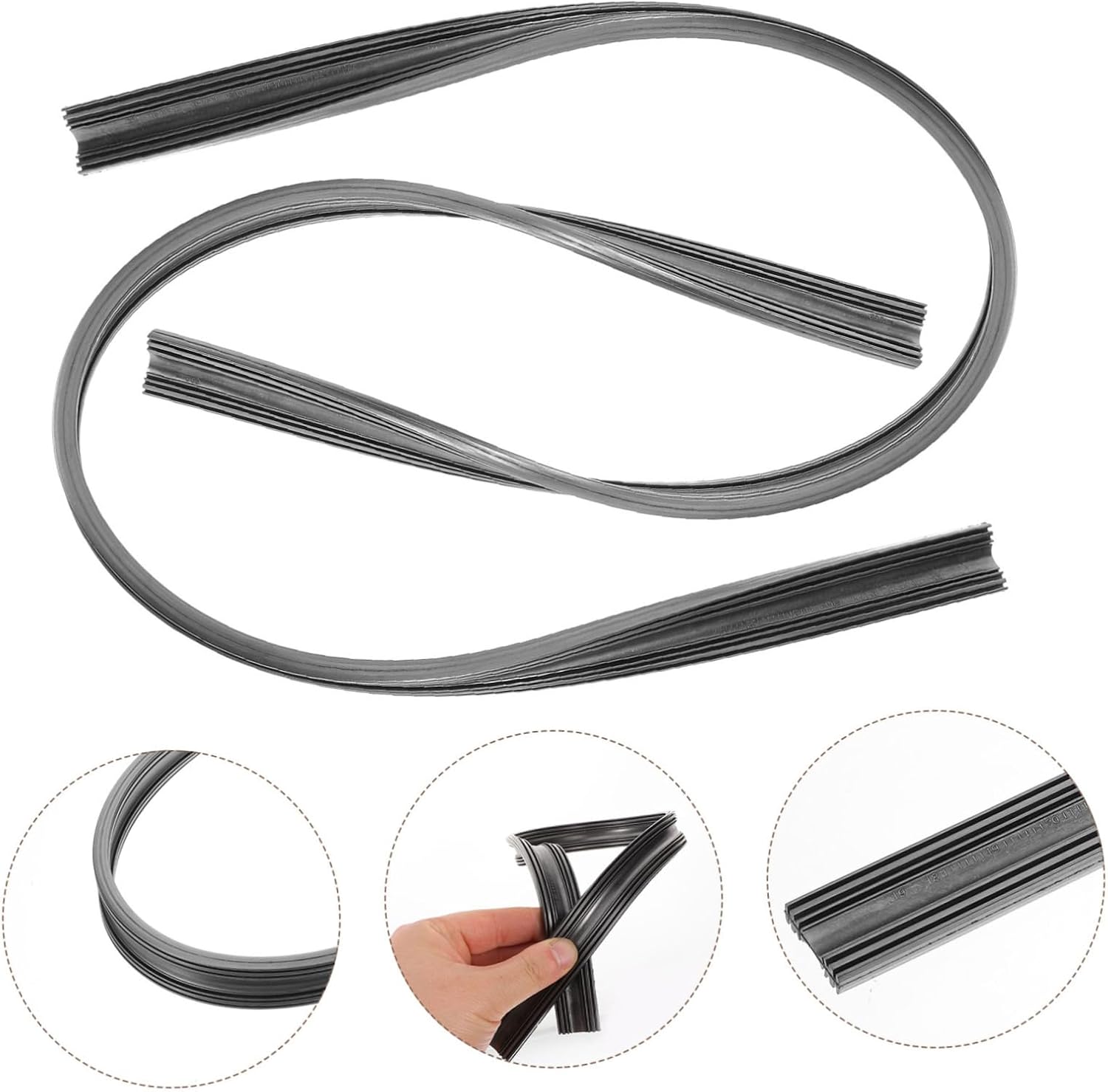 2Pcs Windshield Wiper Refills for Boneless Blades Durable Replacement Wiper Blade Inserts for Cars All Weather Performance Long Life