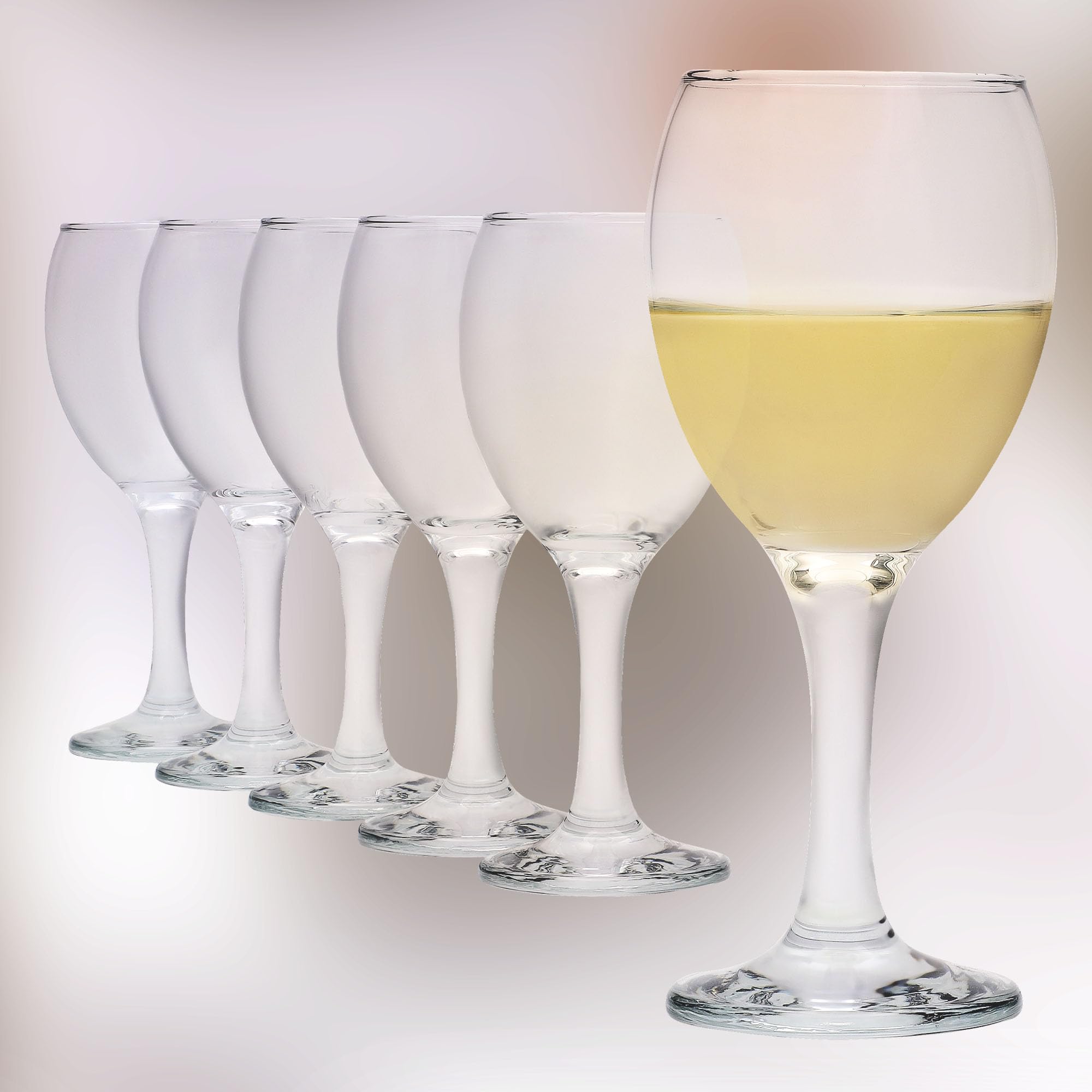 KOTARBAU® zestaw 6 kieliszków do białego wina szkło 245 ml kieliszki do białego wina zestaw kieliszków do wina nowoczesne kieliszki do wina czerwone kieliszki do wina zestaw kieliszków do wina