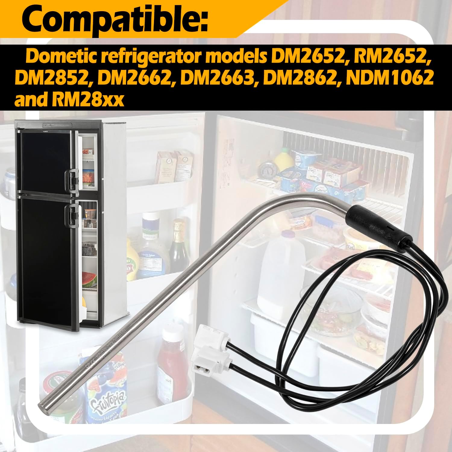 3850644422 Heating Element Compatible with Dometic Refrigerator (325W 120Vac) & Refrigerator Model Dometic RM2652/DM2652/DM2852/DM2662/DM2663/DM2862