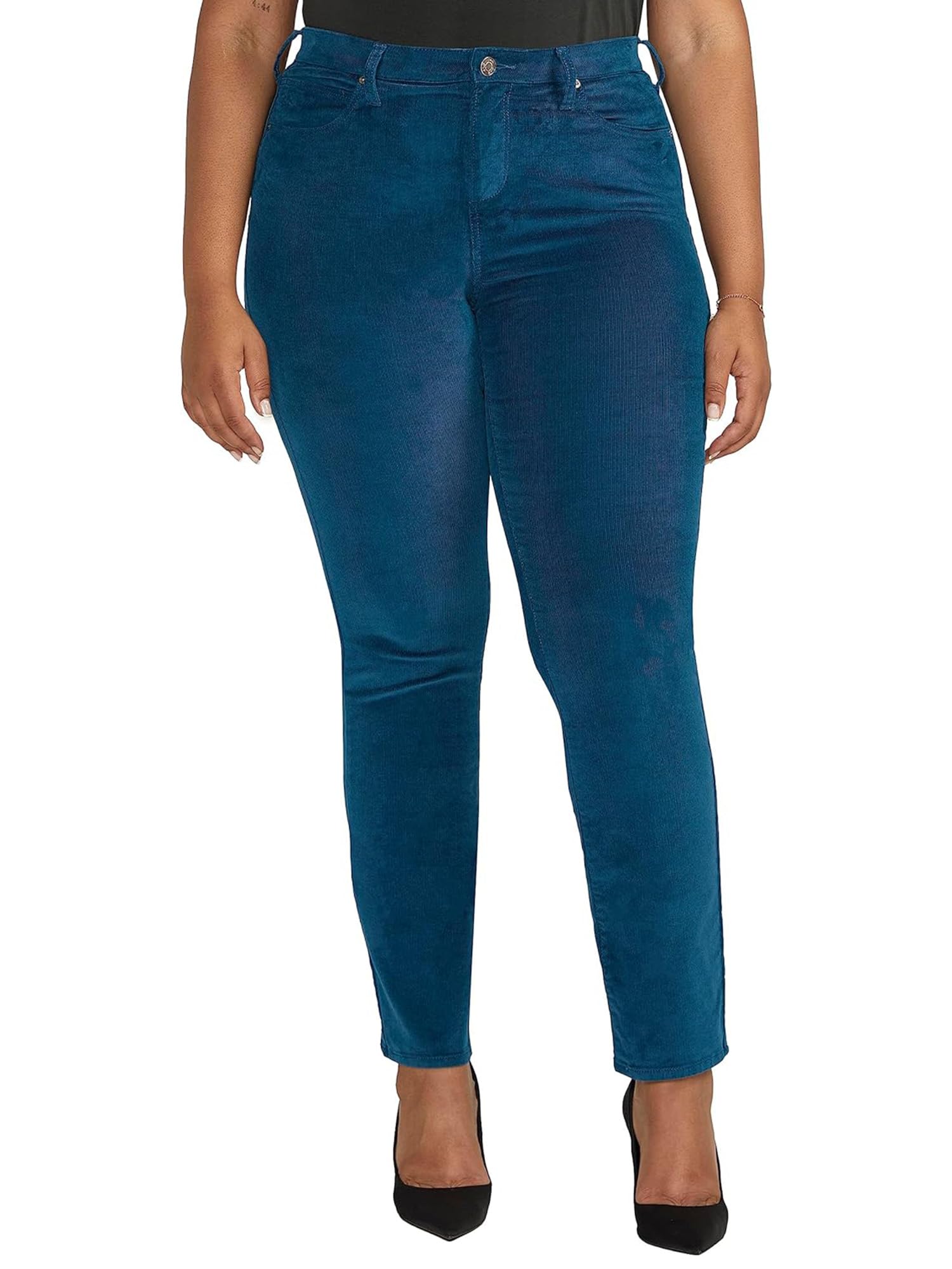 JAG Women's Plus Size Ruby Mid Rise Straight Leg Pants-Legacy