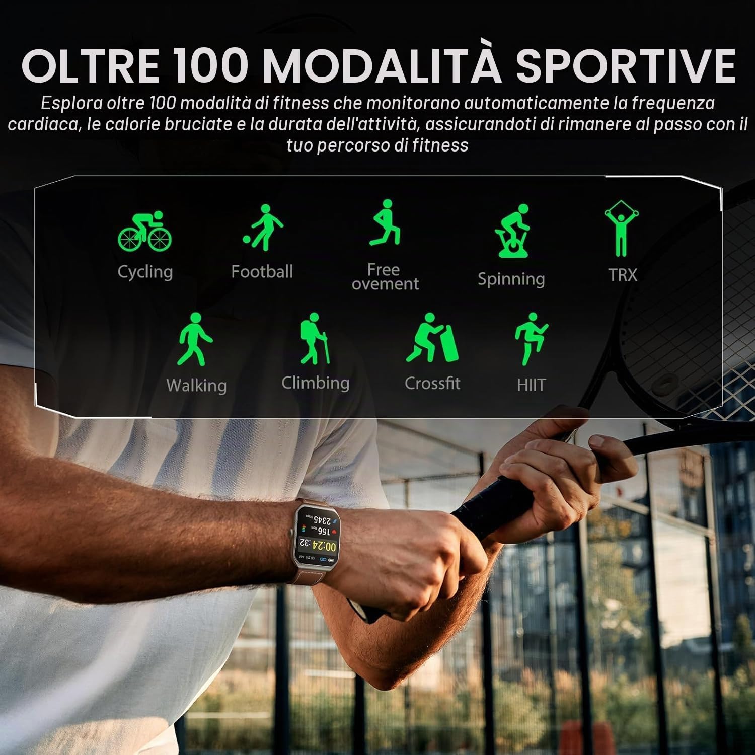 Black Shark GT3 Smartwatch Uomo, 1.96” Orologio Smartwatch Chiamata Bluetooth, SpO2 frequenza cardiaca Monitor, 100+ modalità sportive, Impermeabile IP68 Inseguitore di attività per Android iOS (Nero)