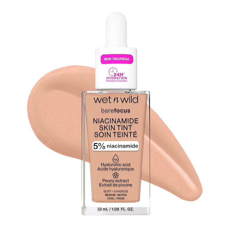 wet n wild Bare Focus Skin Tint com niacinamida 5% — Tom Buff