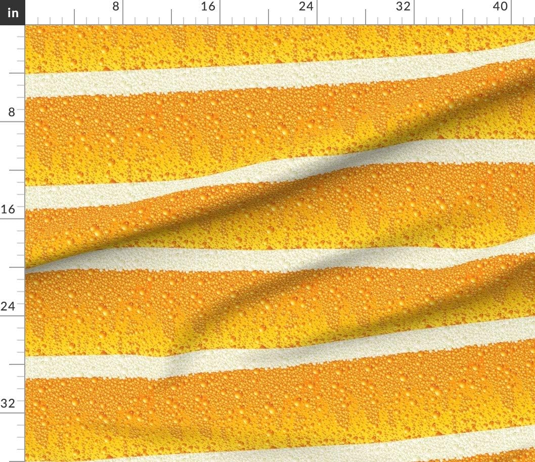 Spoonflower Fabric - Beer Glass Pattern Cute Modern Funny Football Octoberfest Alcohol Printed on Cotton Poplin Fabric by The Yard - Sewing Shirting Quilting Dresses Apparel Crafts