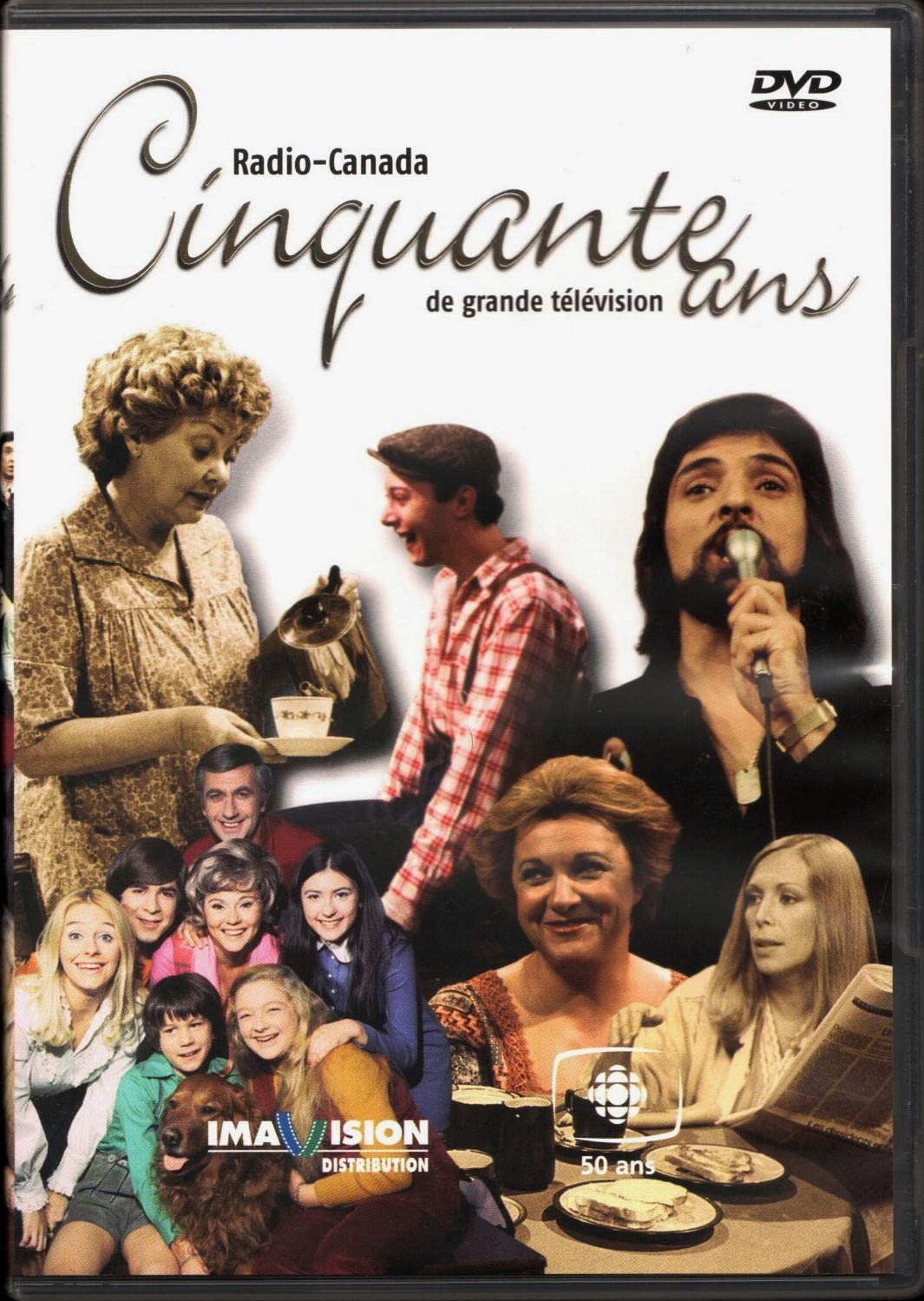 Radio-Canada 50 ans: Cinquante ans de Grande Télévision: Volume 4: Quelle Famille / Donald Lautrec Chaud / Appelez-moi Lise / Jamais deux sans toi / Terre Humaine / Le Temps d'une Paix (Only French Version - No English Options) 1969 - 1985 [DVD]