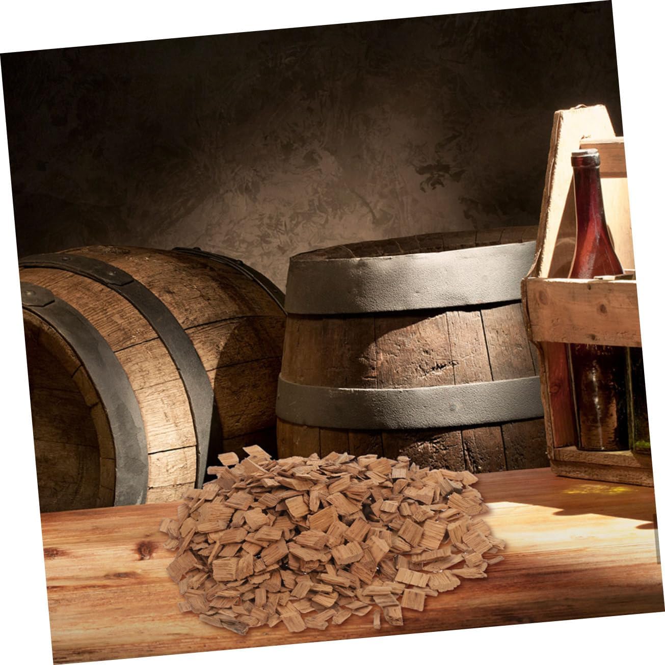 Cabilock 2packs Oak Chips for Whiskey Aging Wine Making Supplies Red Wine Oak Chips