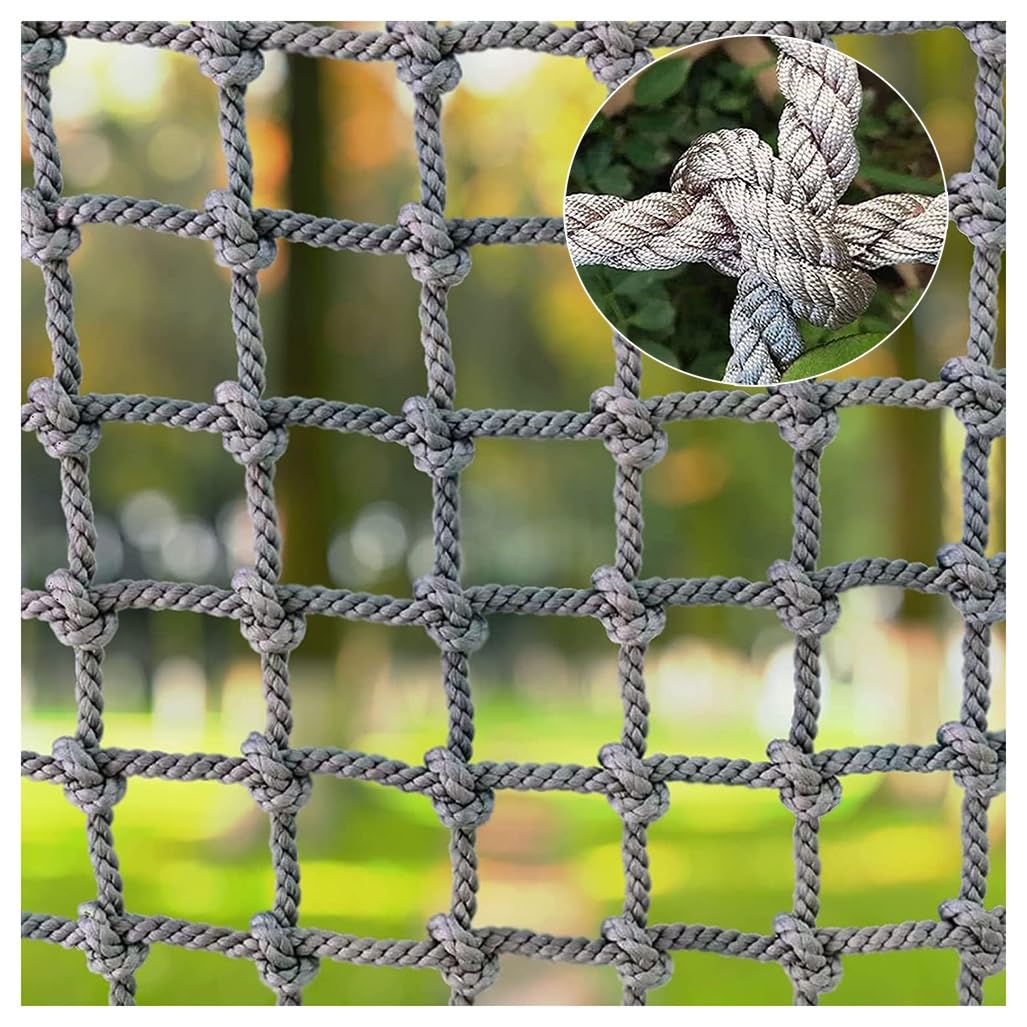 Gjzqdkx 10Mm-12Cm Heavy Duty Cargo Climbing Net For Outdoor Treehouse & Playground - Nylon Safety Net For Kids, Truck Trailer & Swings, Mesh, 2X3m (6.6X9.8ft)