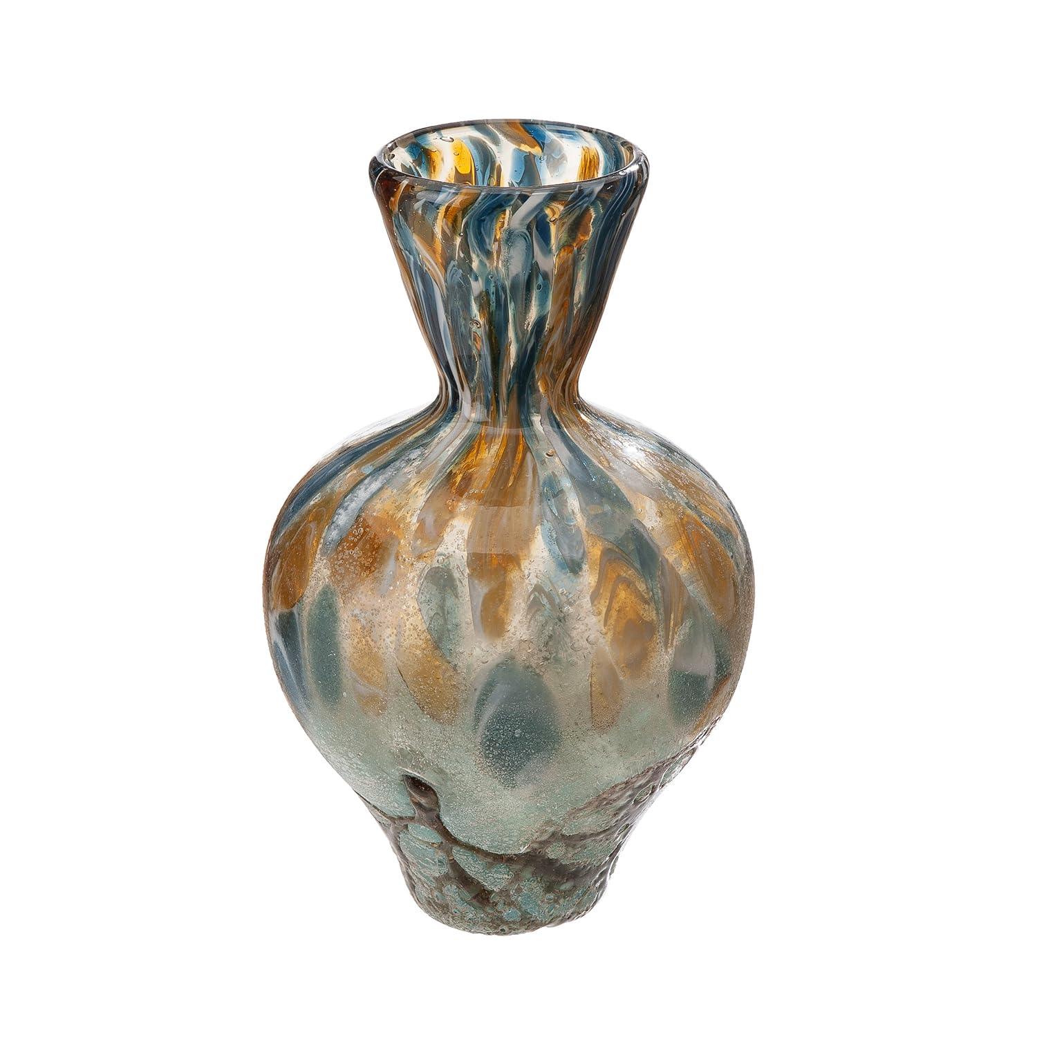 Vase en verre teinté marron Bronko pour sublimer vos bouquets de fleurs fraîches au salon