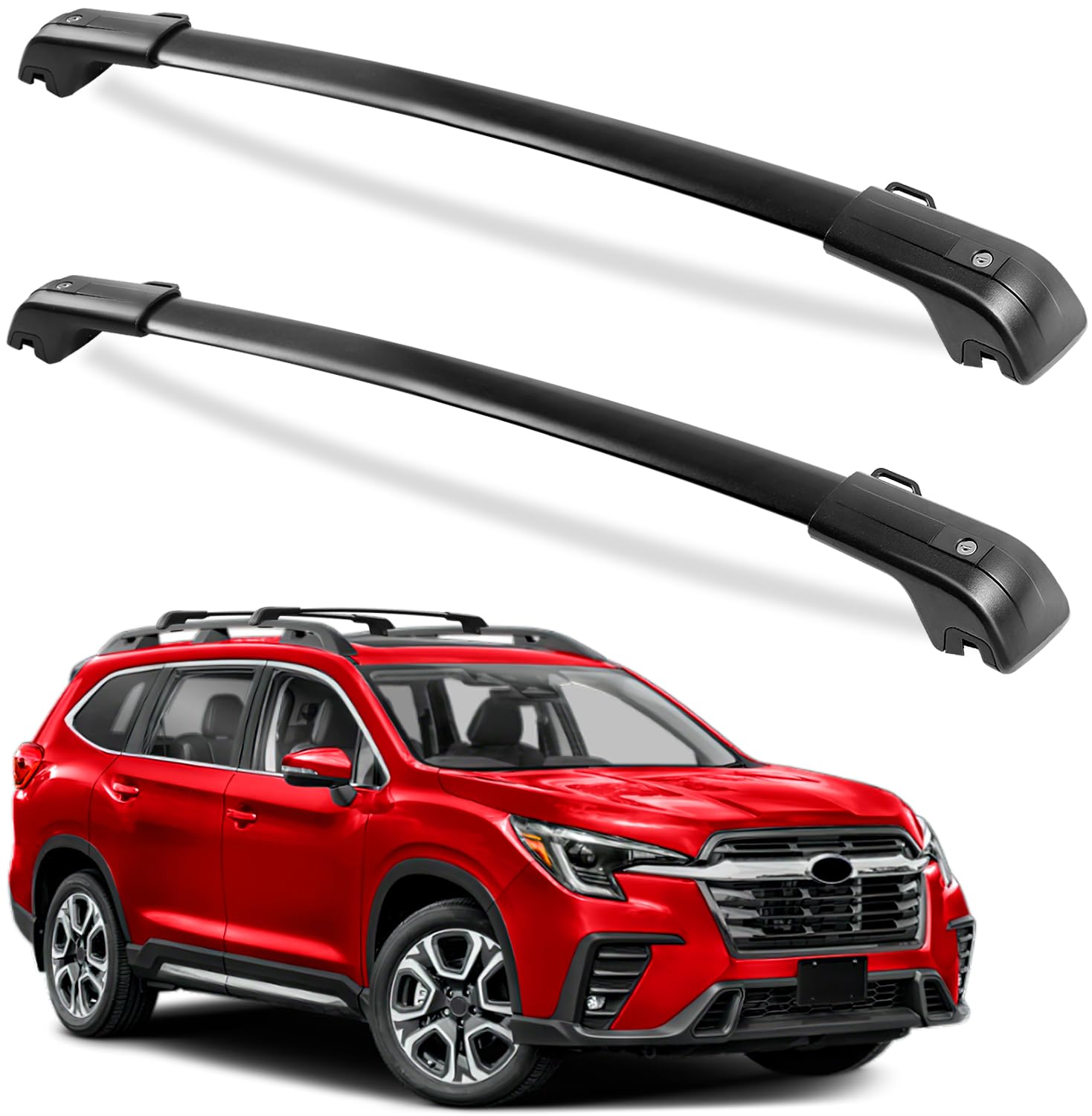 Heavy Duty 260lbs Lockable Roof Rack Cross Bars Compatible with Subaru Ascent 2019 2020 2021 2022 2023 2024, Anti-Theft Aluminum Roof Rails Crossbars Rooftop Luggage Racks Carrier