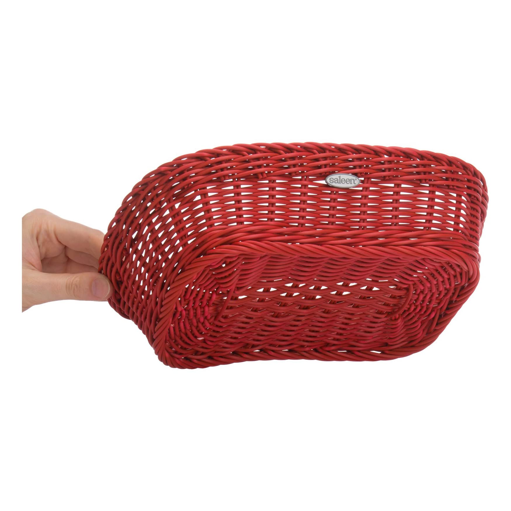 Westmark Multifunctionele mand, geschikt voor hotel en gastronomie, ovaal, ca. 23,5 x 16 x 6,5 cm, synthetische vezels, Saleen Edition: Coolorista, robijnrood, 02087379101