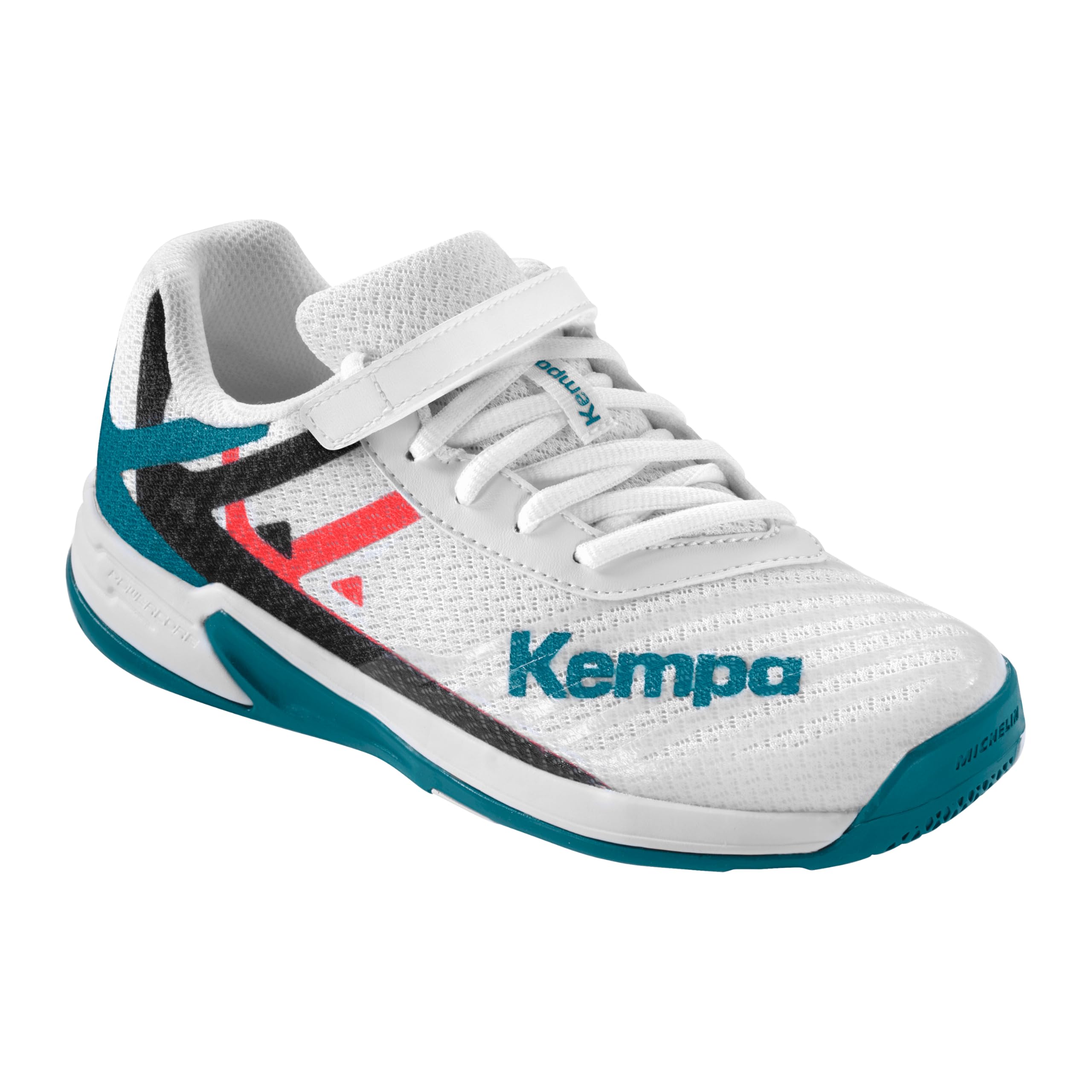 Kempa Wing 2.0 Junior biały/czerwony/czarny, biały, czerwony, czarny., 32 EU