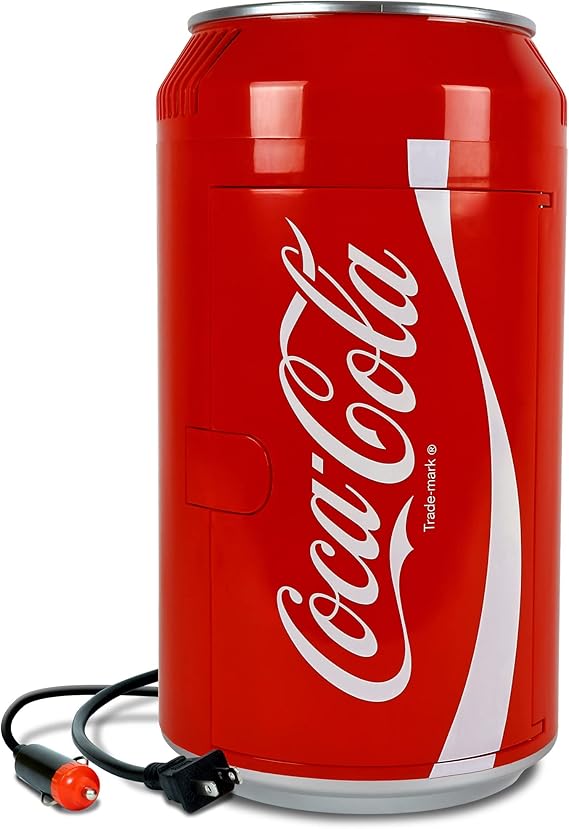 CocaCola 12 Can Portable Mini Fridge w/ 12V DC and 110V AC