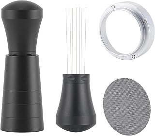 51mm WDT Tool Espresso Accessories Kit,GdHaHSP Dosing Funnel and Puck Screen Set,Espresso Stirrer Distribution Tool,Espresso Whisk for espresso tools