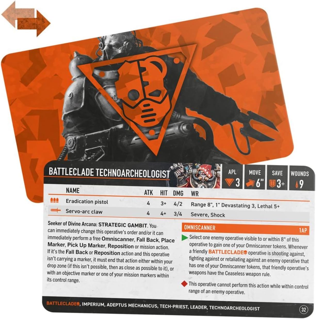 Games Workshop - Kill Team: Battleclade Datacards