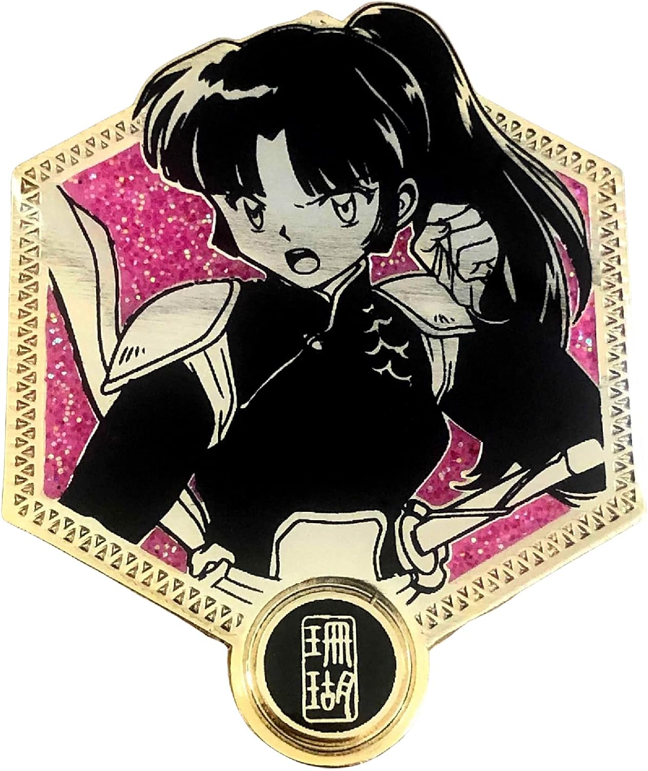 Amazon.com: Golden Sango - Inuyasha Collectible Enamel Pin : Clothing
