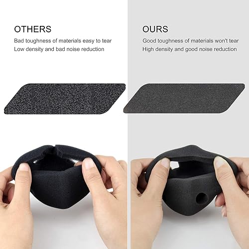 Miniatura 5 de SOONSUN Paquete de 2 fundas Windslayer para GoPro Hero 5/6/7 negro, blanco, plateado y héroe (2018), manguito de espuma con reducción de ruido de