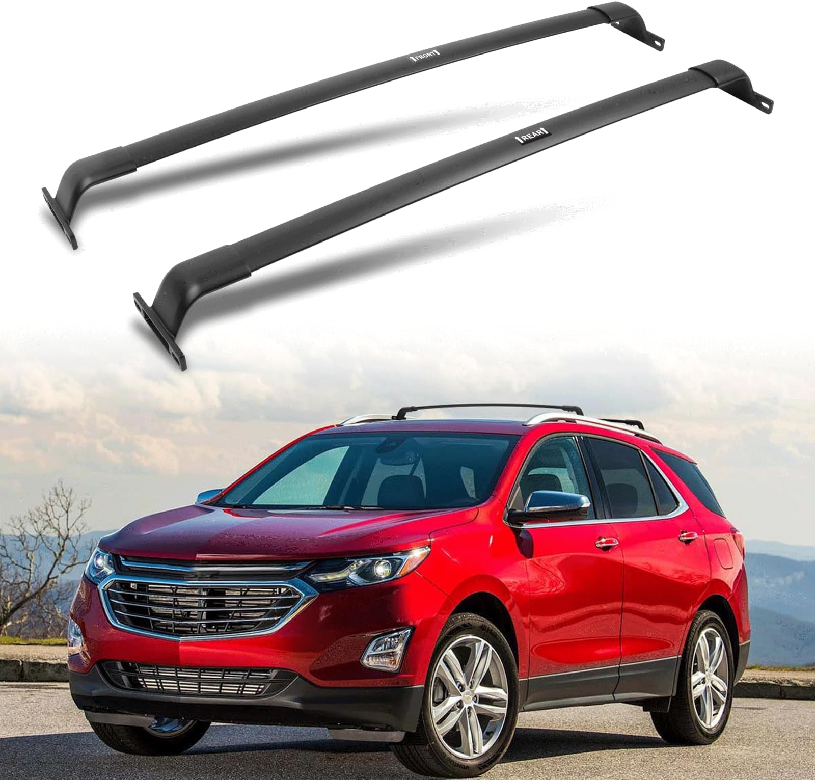 AUXPACBO 220 LBS Roof Rack Cross Bars Fit for Chevrolet Equinox & GMC Terrain 2018 2019 2020