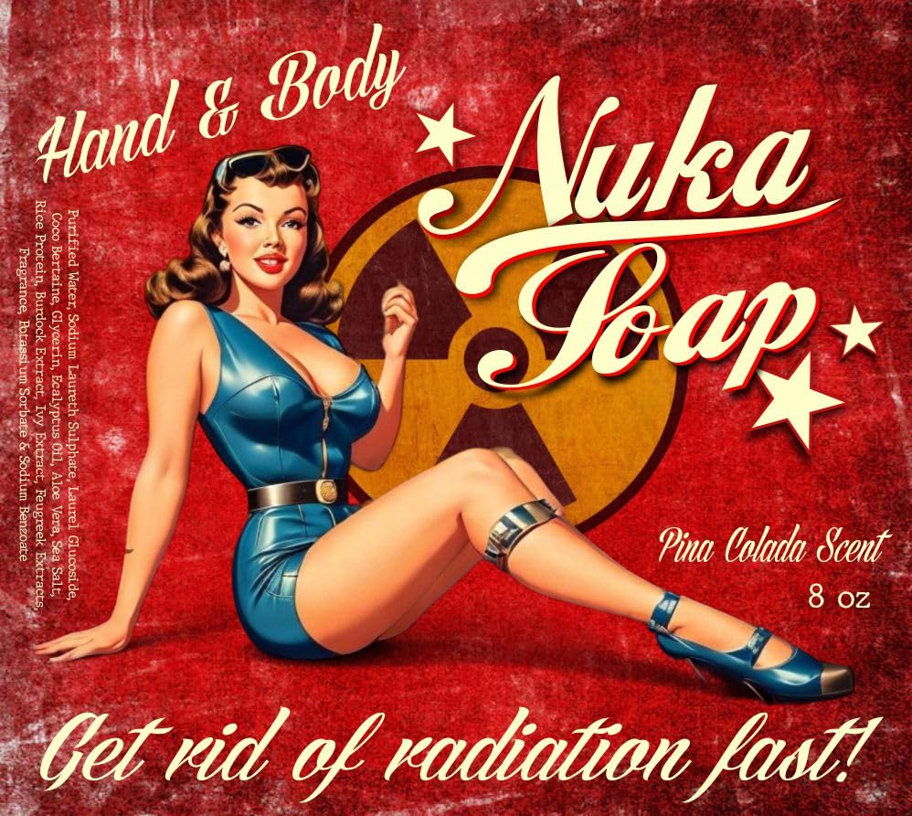 Dead Head Props Nuka Soap Liquid Hand and Body Soap 8 oz Pina Colada Scent, Halloween, Horror, Fallout image 3