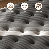 Vista 3 de Lechepussleep - Colchón completo Lechepus, colchón Lechepus de 14 pulgadas de espuma viscoelástica híbrida suave en caja, colchón de tamaño completo