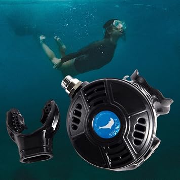 Advanced Scuba Diving Secondary Stage Regulator for Underwater Exploration, Rust-Proof Diving Breathing Regulator, High-Performance Diving Accessories for Scuba Diving and Snorkeling, Black