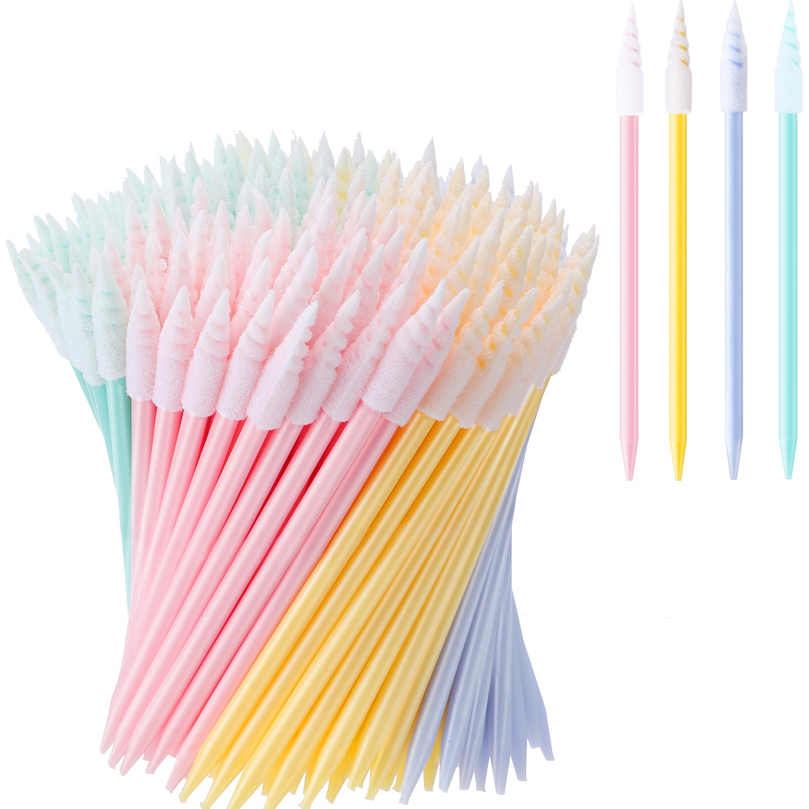 Chinco 200 Pcs Cleaning Swabs 2.56'' Pointed Tip Sticks, Pastel Color — Amazon image 15