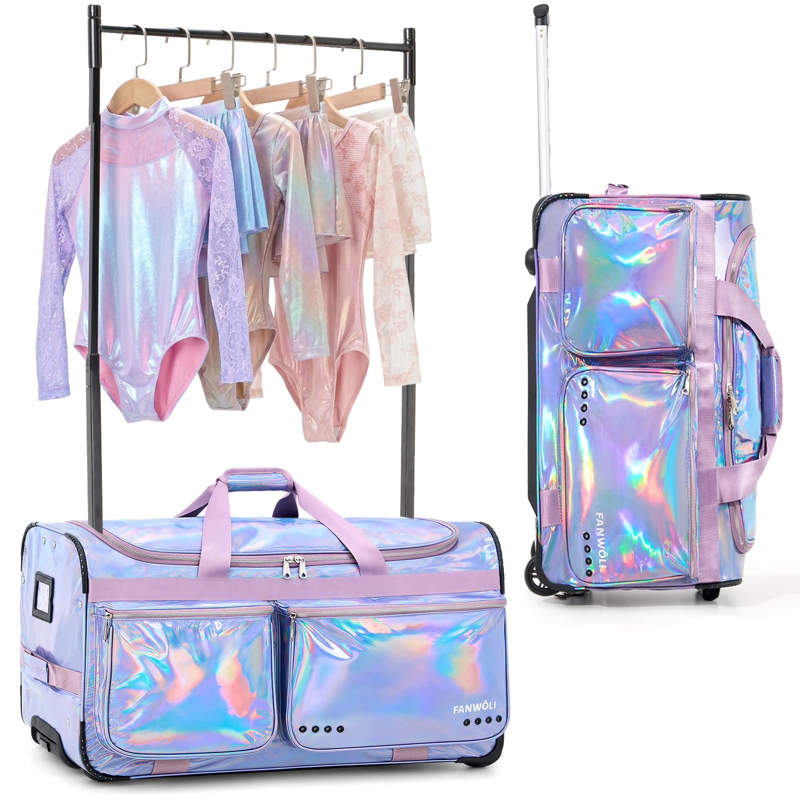 Amazon.co.jp: Fanwoli ダンスバッグ ガーメントラック付き | プリズム