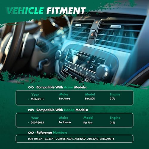 Miniatura 2 de SCITOO Reemplazo de actuador de puerta de mezcla de calentador HVAC para Acura para MDX 2007-2013, para Honda para Pilot 2009-2015 604-871 palancas