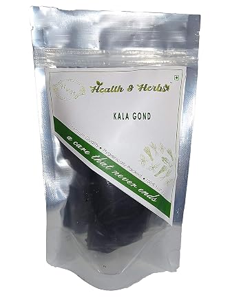 Indie Health & Herbs Kala Gond - Gond Siyah - Black Gum 100gm