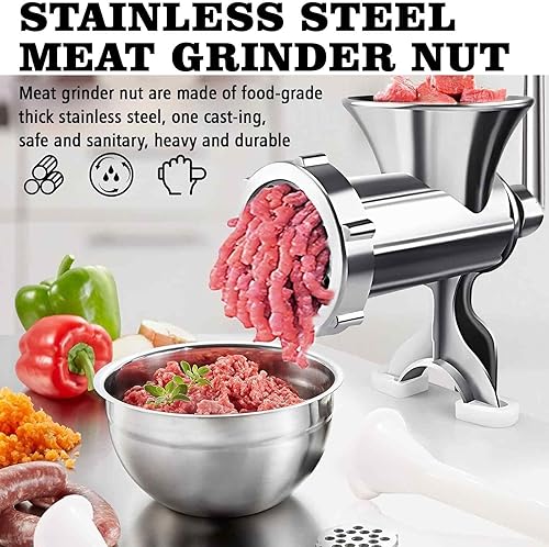 Miniatura 5 de Tuerca para picadora de carne, tuerca de acero inoxidable para la mayoría de las picadoras de carne eléctricas, piezas de repuesto