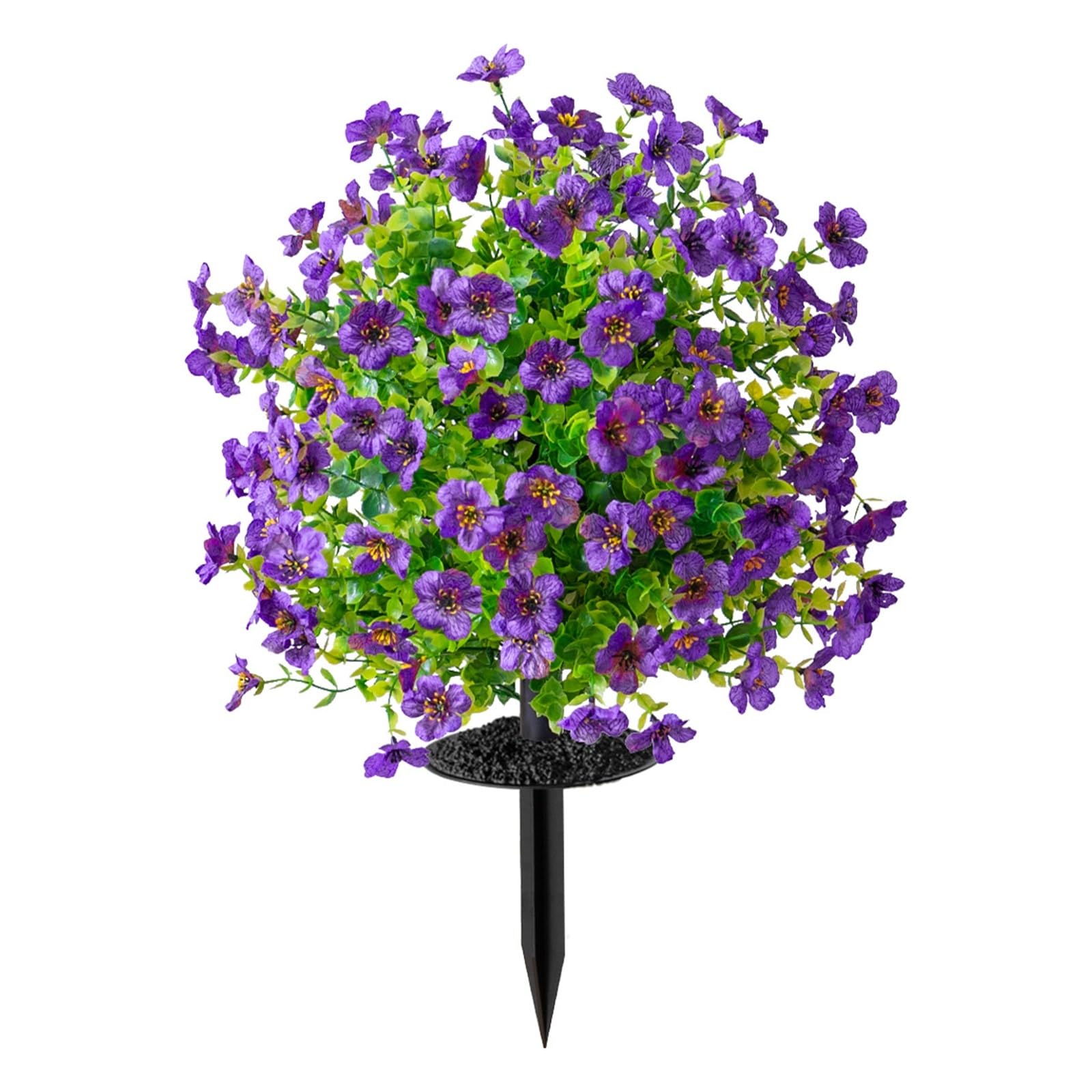 WBCDXCBB Outdoor Decoration Artificial Flowers Eucalyptus Violet Ground Insertion 1Pcs(Purple)