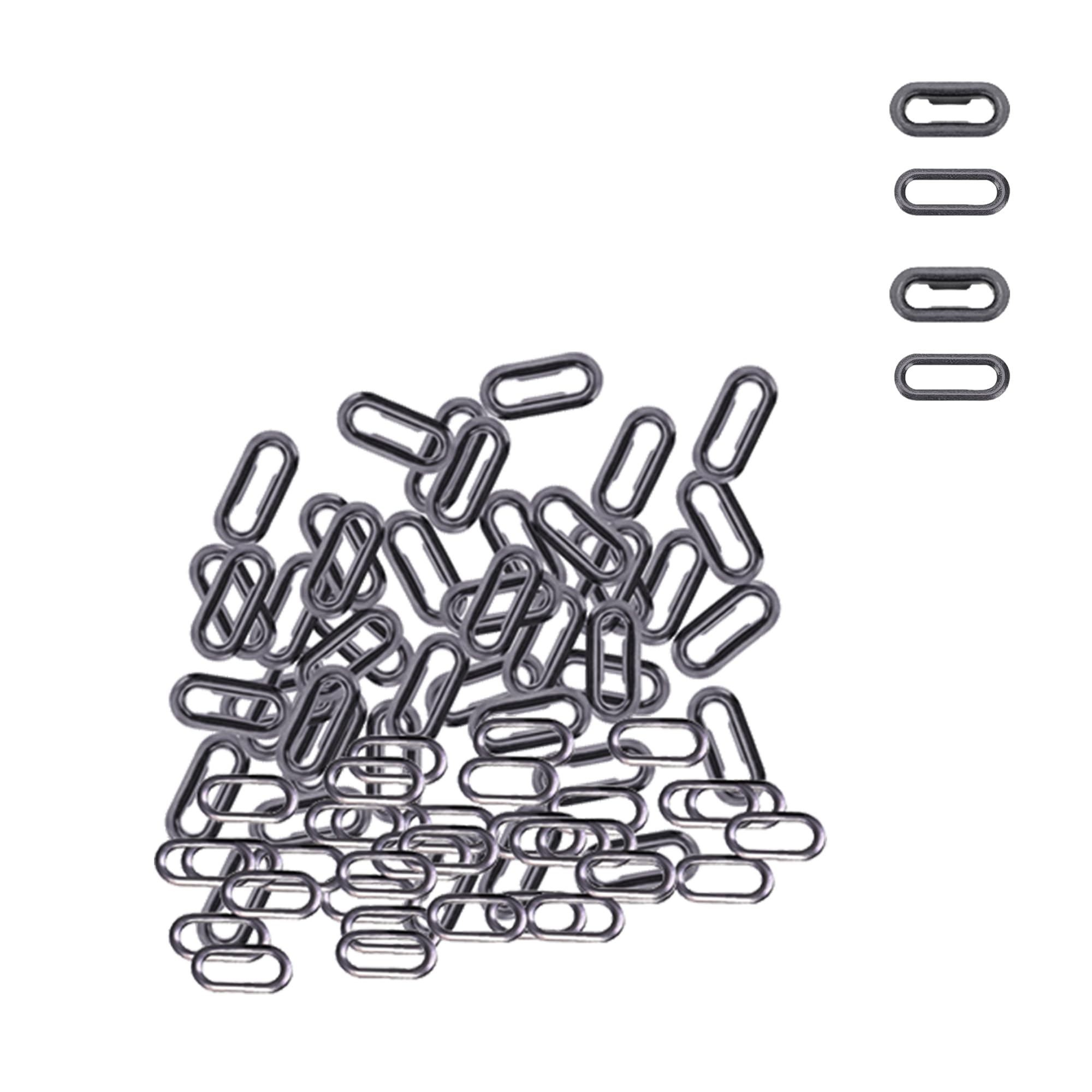 Weddecor 10mm Gunmetal Brass Eyelets Grommets Washers Leather Craft Crafts