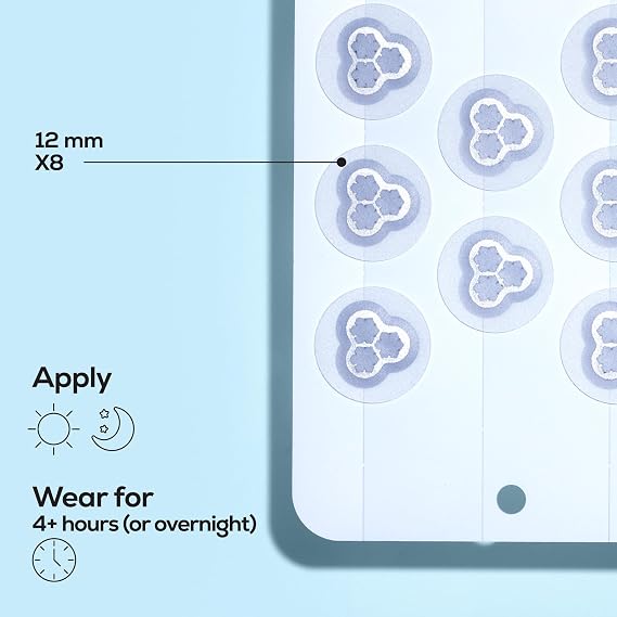 Hanhoo EraseZit Magnesium Microneedle Patch - Hydrocolloid, 8 Patches | Microdot pimple patches for deep acne spots that calm angry zits fast. Powered by effective, soothing Korean skincare.