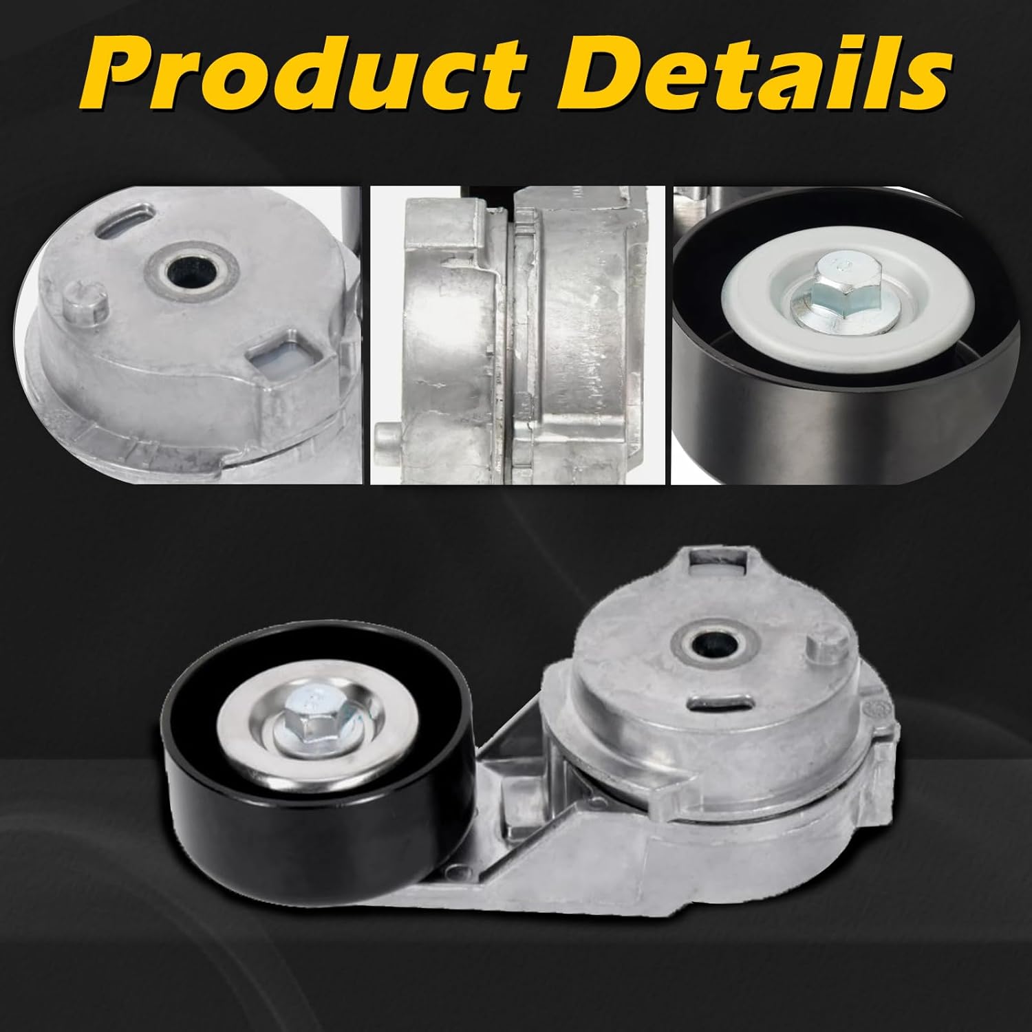 38178 AC Drive Belt Tensioner Assembly with Pulley for Buick Rainier - for Chevy Colorado Trailblazer Ext - for Gmc Canyon Envoy XL XUV -for Hummer H3 H3T Ascender I-280 I-350 I-290 I-370 Bravada 9-7X