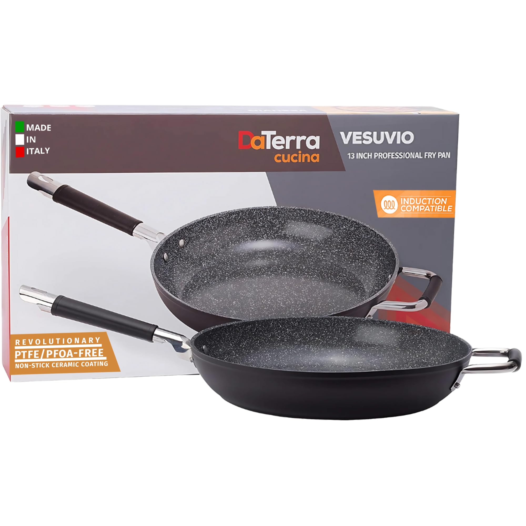DaTerra Cucina 13 Inch Non-stick Ceramic Frying Pan