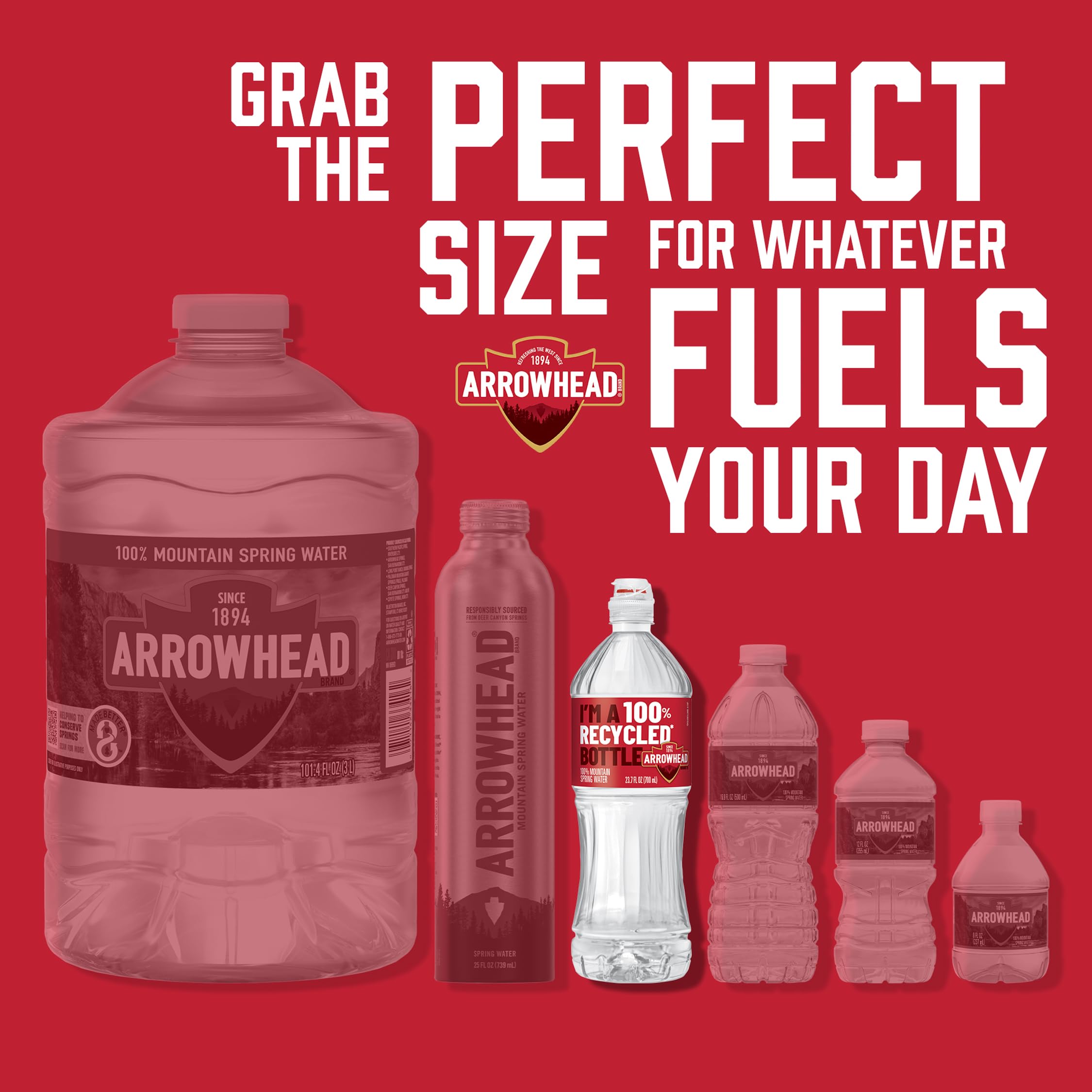 Amazon.com: Arrowhead Mountain Spring Water Bottles - Still