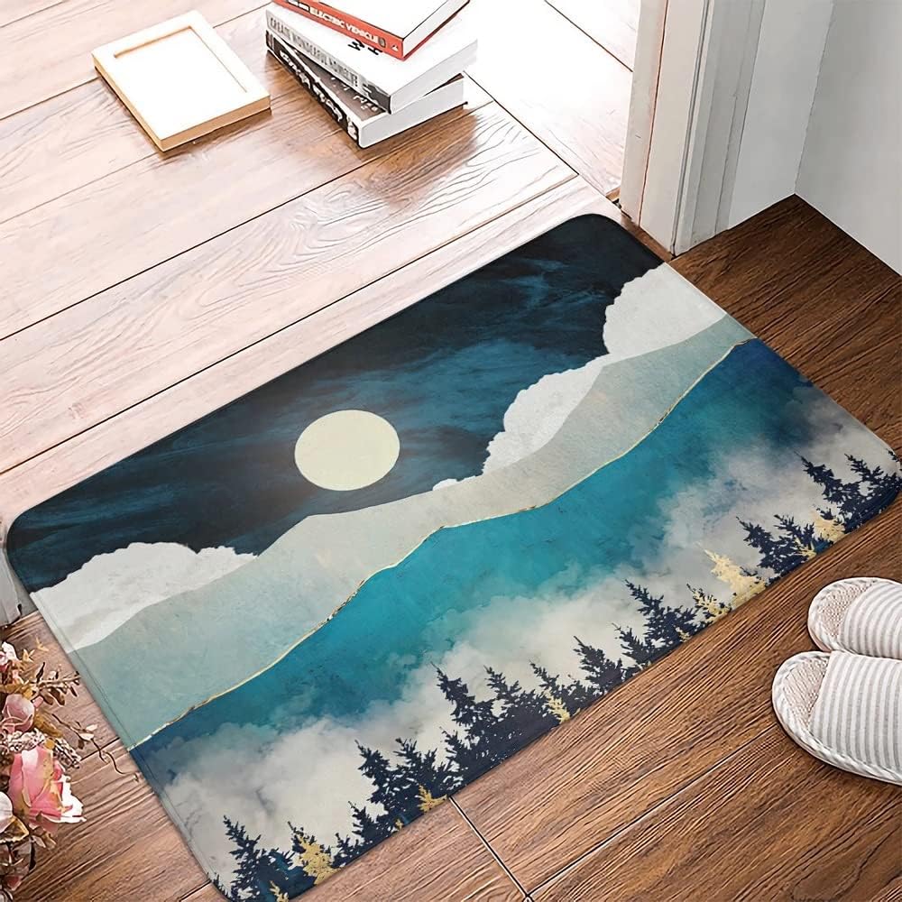 HBJWOV Doormat Kitchen Carpet Entrance Door mat Bathroom Carpet in The Bedroom Lounge Rug Home Decor Foot(500mm x 800mm)