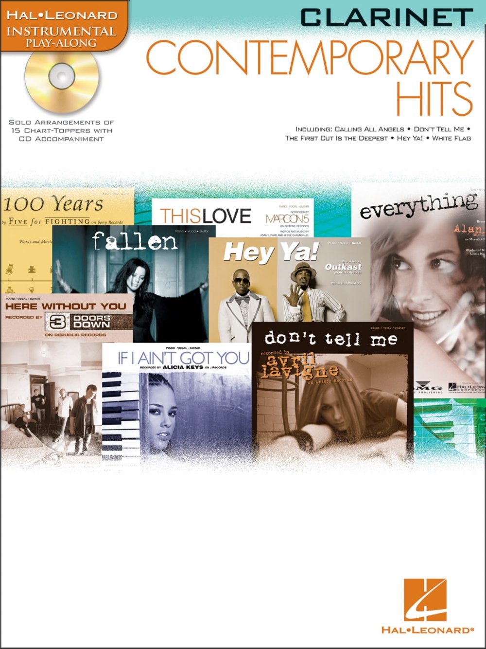 Hal Leonard Contemporary Hits Instrumental Play Along Pack Book and CD (Clarinet)      Sheet music