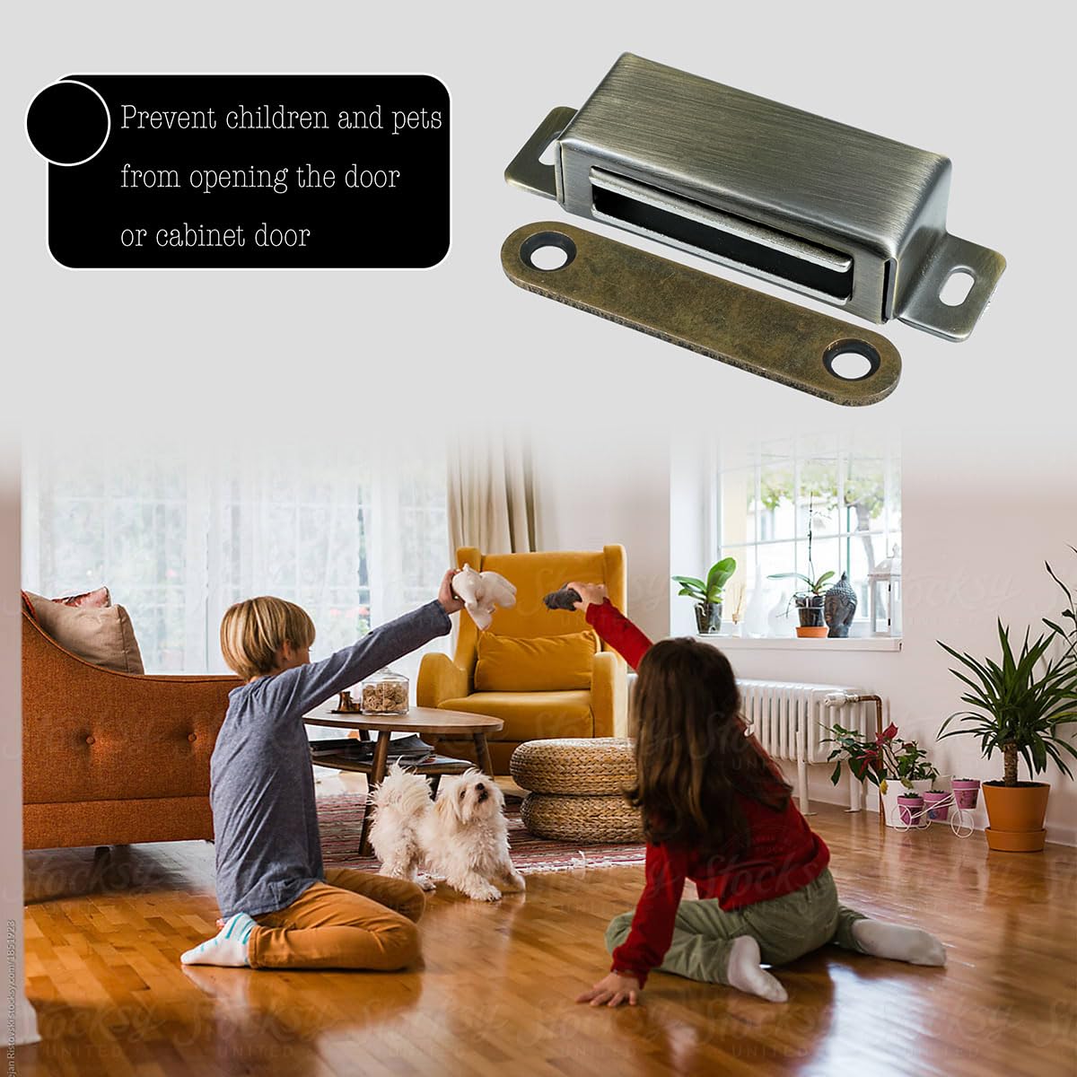 Selyse Magnetic Catch Door Magnets for Cabinet Doors Magnetic Clasps, Stainless Steel Drawers, Magnetic Door Closer - Image 4
