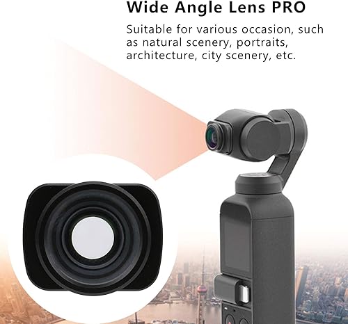Miniatura 3 de Lente gran angular PRO, cámara portátil de mano sin distorsiones, lente de vidrio óptico gran angular PRO, para OSMO 2