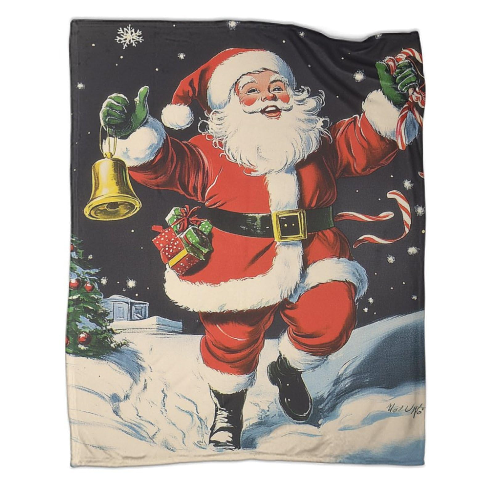 Couverture de Noël en laine douce et moments magiques en famille