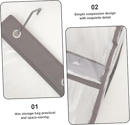 Miniatura 4 de Organizador para colgar sobre la puerta, tela Oxford transparente de PVC para colgar sobre la puerta, organizador de baño, organizador de habitación