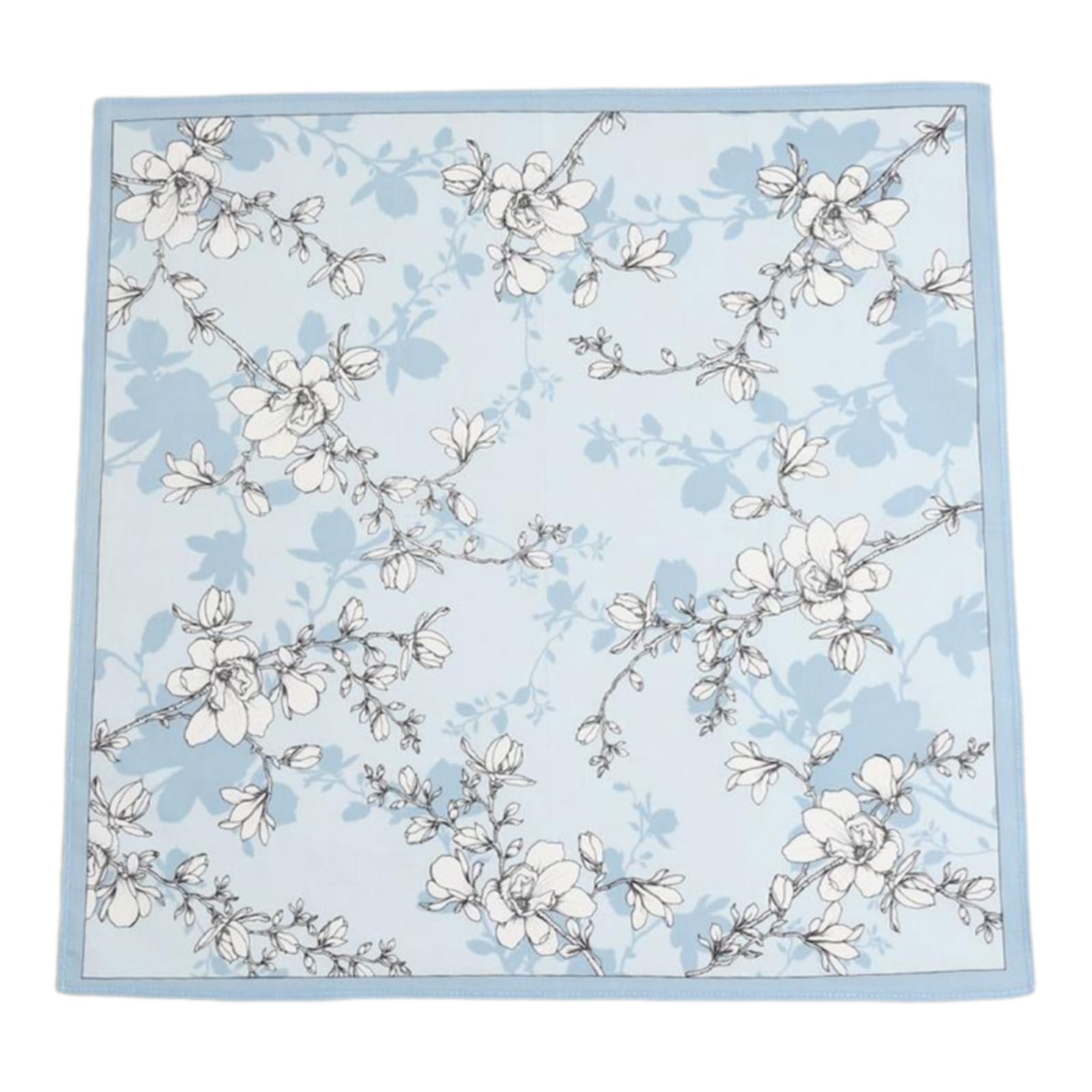 HDOYTXXM 1PC Cotton Women Handkerchief Hanky Kerchiefs Square Printing Flowers Hankies Elegant Hanky