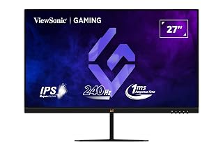 ViewSonic VX2779A-HD-PRO 27 inch Gaming Monitor, FHD 1080p Gaming Monitor, 240 Hz, 1ms MPRT, FreeSync Premium, HDR10, HDMI, DP - Amazon product rated Grade A