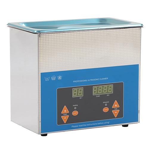 40khz Ultra Sonic Jewelry, 40khz Ultrasonic Cleaning Machine 3L Ultrasonic Cleaner Cleaner Ultrasonic Cleaner with Digital Timer Heater 3L Full