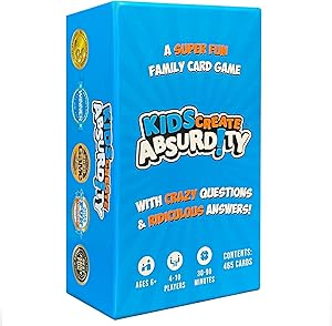 Kids Create Absurdity Funny Card Game for Kids Family Game Night Laugh Until You Cry- A Fun Fill in The Blank Card Game for Ages 6-12 Years Old
