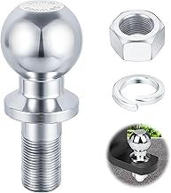 Ball Hitch for Tractor, 50 mm 3.5 T Ball Attachment for Towing Hitch, Ø25 mm Ball Head Towing Hook for Tractors Ball Trailer, Farm Guide up to 3.5 Tons