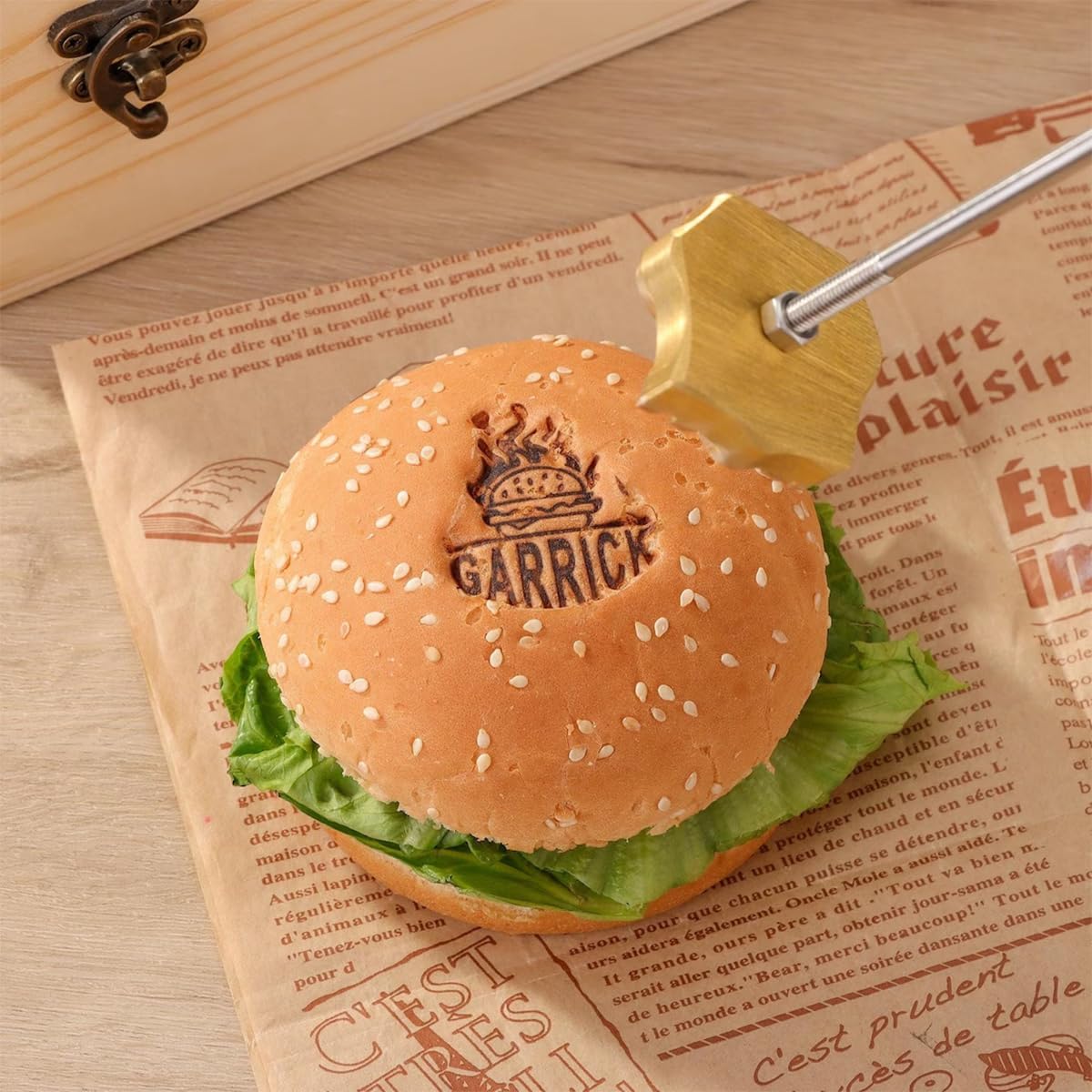 Custom Electric Branding Iron for Food - Custom Brand Logo Branding Iron, Electric Temperature-Controlled or Torch-Heated, Suitable for Wood, Leather, Food & Paper Packaging, 0.8-4 Inches